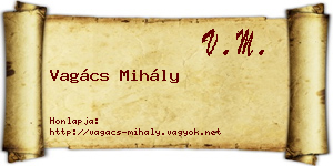 Vagács Mihály névjegykártya